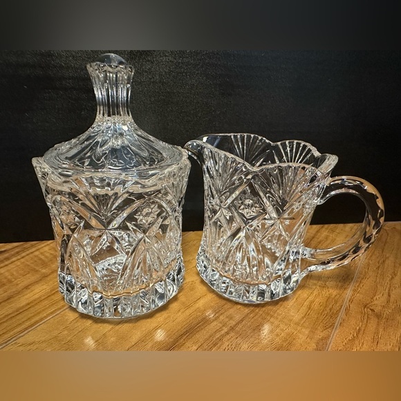Crystal Sugar and Creamer Set - Picture 5 of 5